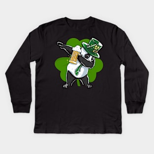 St Patricks Day Panda - Perfect Kids Long Sleeve T-Shirt